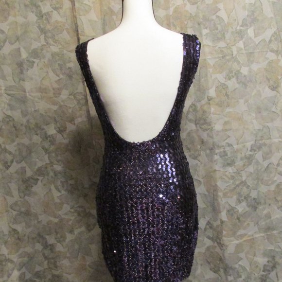 90s Sequins Cocktail Dress - Picture 4 of 6
